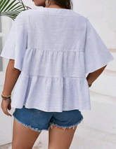 blusa peplum tallas grandes